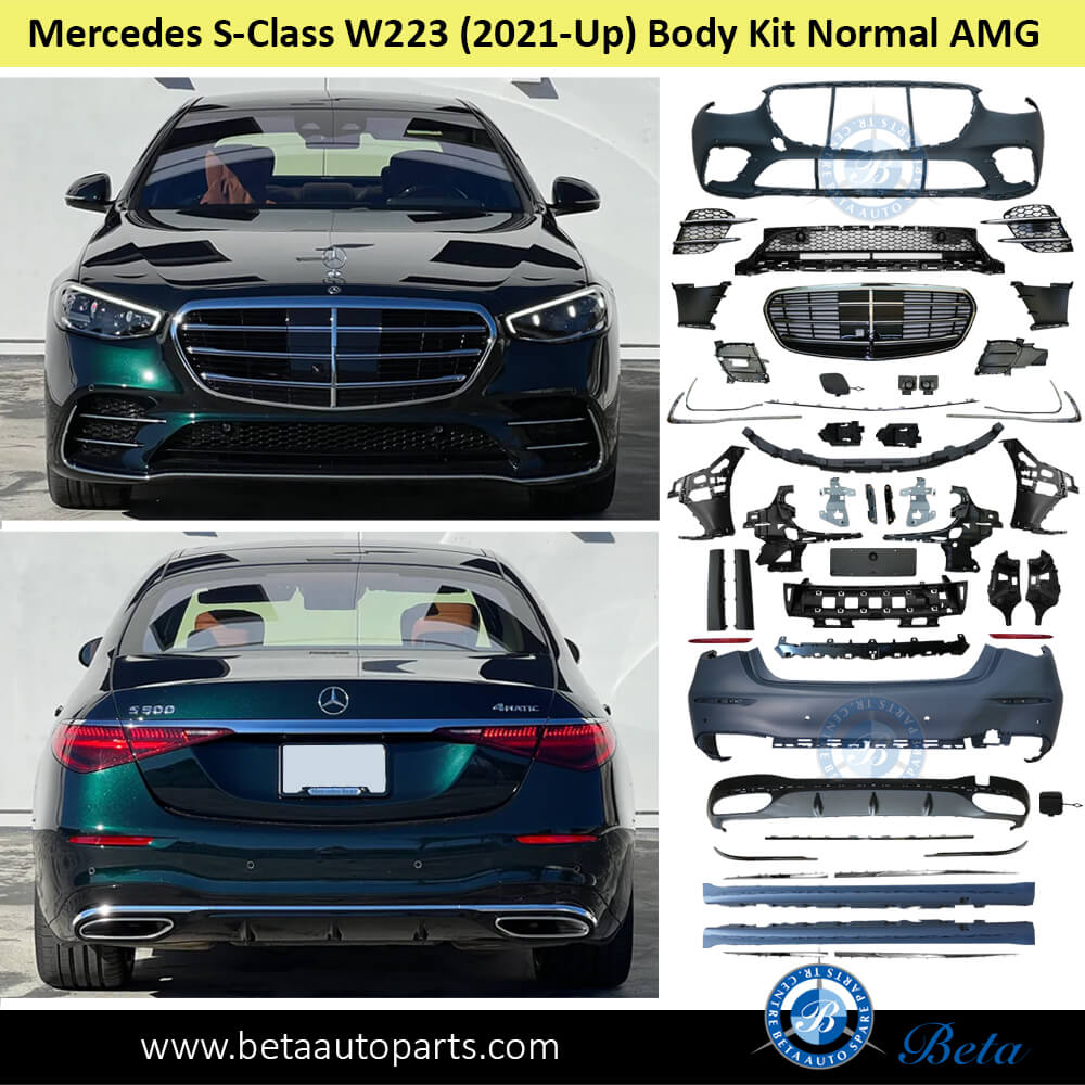 Mercedes S-Class W223 (2021-Up), Body Kit Normal AMG (Silver), China Mercedes S-Class W223 (2021-Up), Body Kit Normal AMG (Silver), China